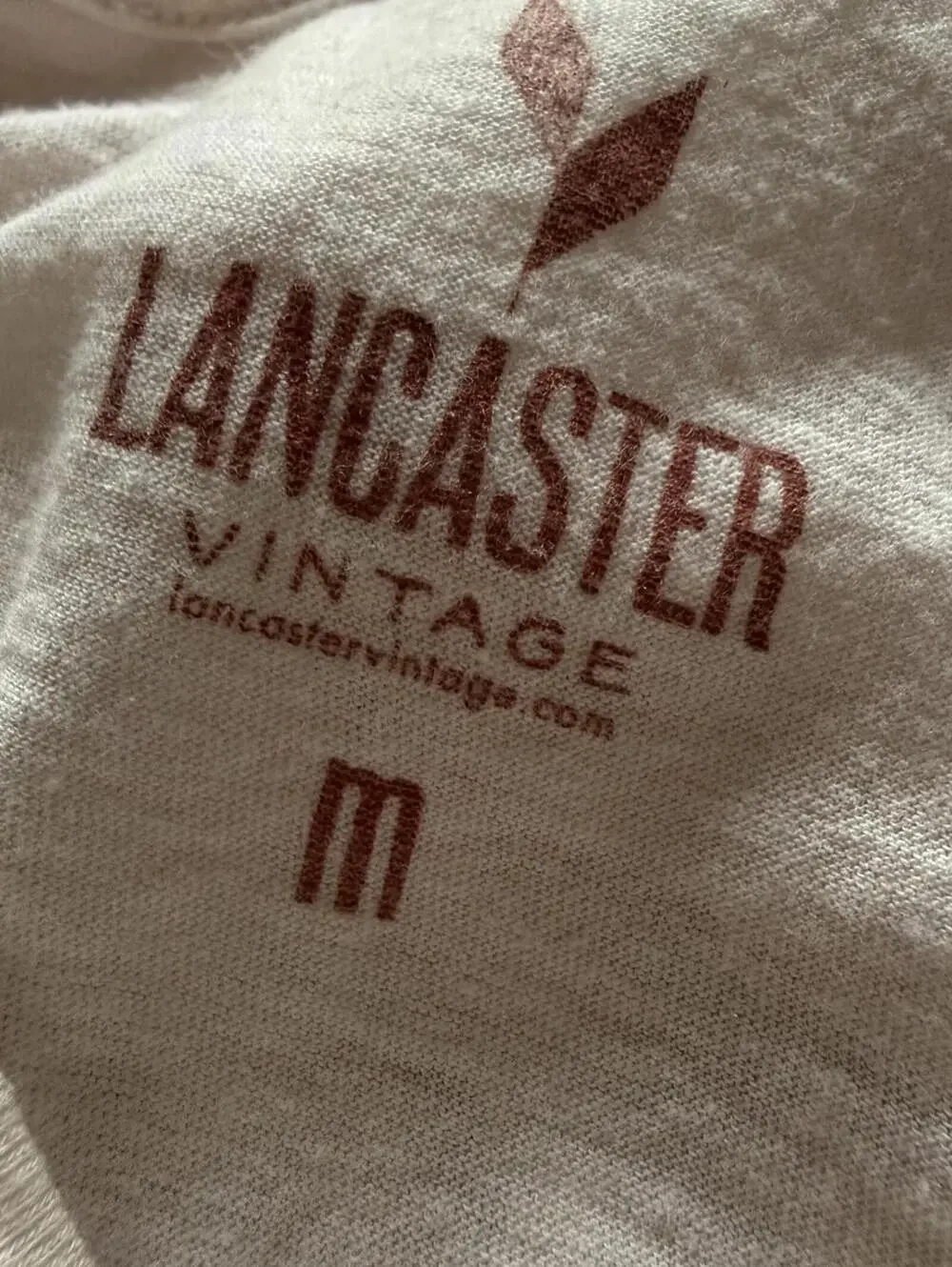 Lancaster Vintage Miller Lite Milwaukee Cream Reverse Print Tee Shirt M